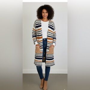 Cozy Striped Cardigan #boho #bohemian whippie #bohofashion